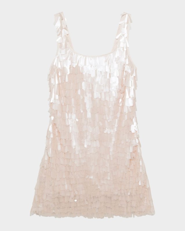 Onyx Sleeveless Sequin Mini Dress